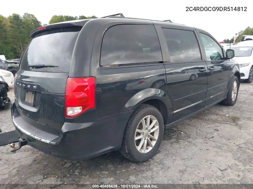 2013 Dodge Grand Caravan Sxt VIN: 2C4RDGCG9DR514812 Lot: 40486629