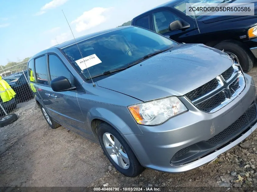 2013 Dodge Grand Caravan Se VIN: 2C4RDGBG5DR600586 Lot: 40486790