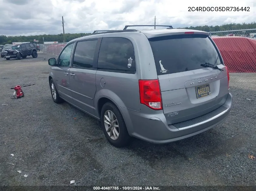 2013 Dodge Grand Caravan Sxt VIN: 2C4RDGCG5DR736442 Lot: 40487785