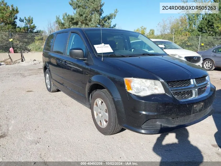 2C4RDGBGXDR505263 2013 Dodge Grand Caravan Se