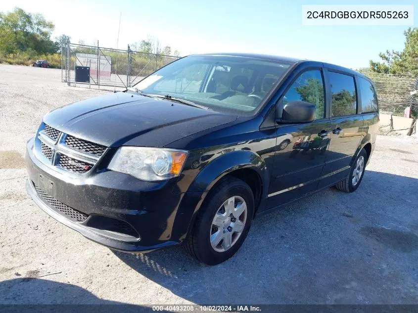 2013 Dodge Grand Caravan Se VIN: 2C4RDGBGXDR505263 Lot: 40493208