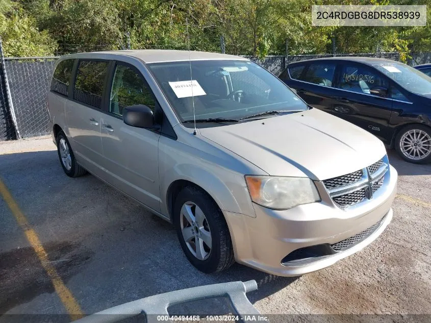 2013 Dodge Grand Caravan Se VIN: 2C4RDGBG8DR538939 Lot: 40494458