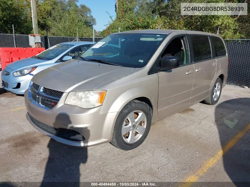 2013 Dodge Grand Caravan Se VIN: 2C4RDGBG8DR538939 Lot: 40494458