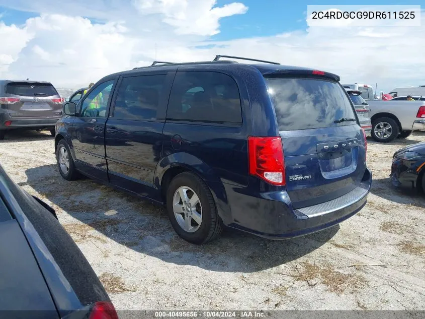 2013 Dodge Grand Caravan Sxt VIN: 2C4RDGCG9DR611525 Lot: 40495656