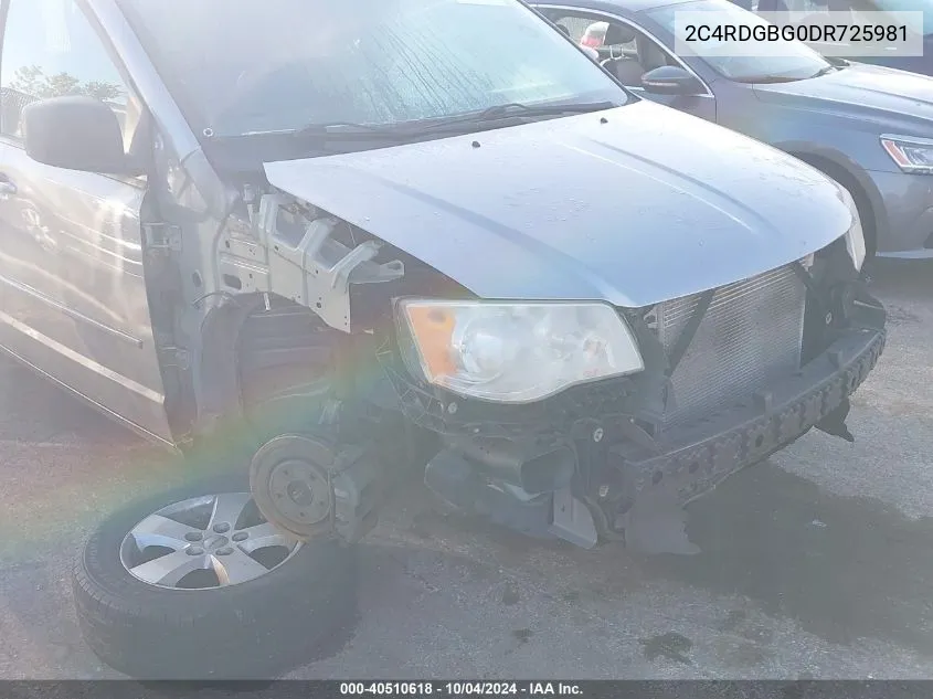 2C4RDGBG0DR725981 2013 Dodge Grand Caravan Se