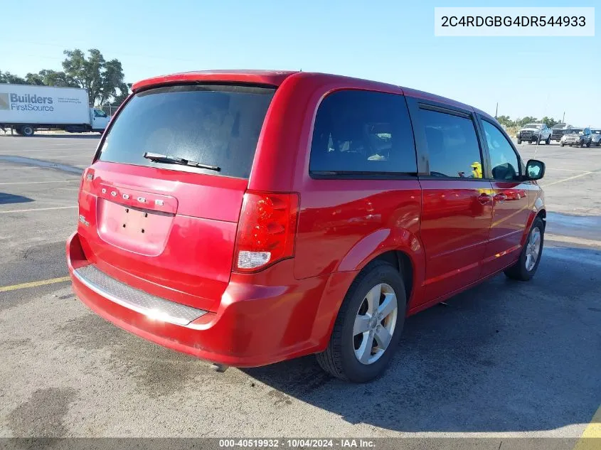 2013 Dodge Grand Caravan Se VIN: 2C4RDGBG4DR544933 Lot: 40519932