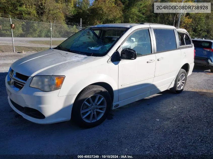 2013 Dodge Grand Caravan Sxt VIN: 2C4RDGCG8DR738928 Lot: 40537249