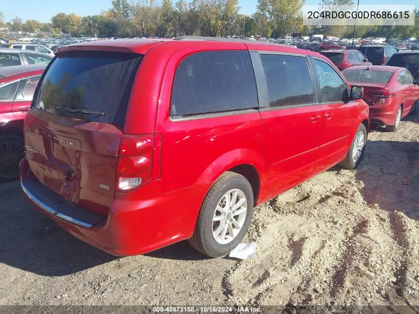 2013 Dodge Grand Caravan Sxt VIN: 2C4RDGCG0DR686615 Lot: 40573158