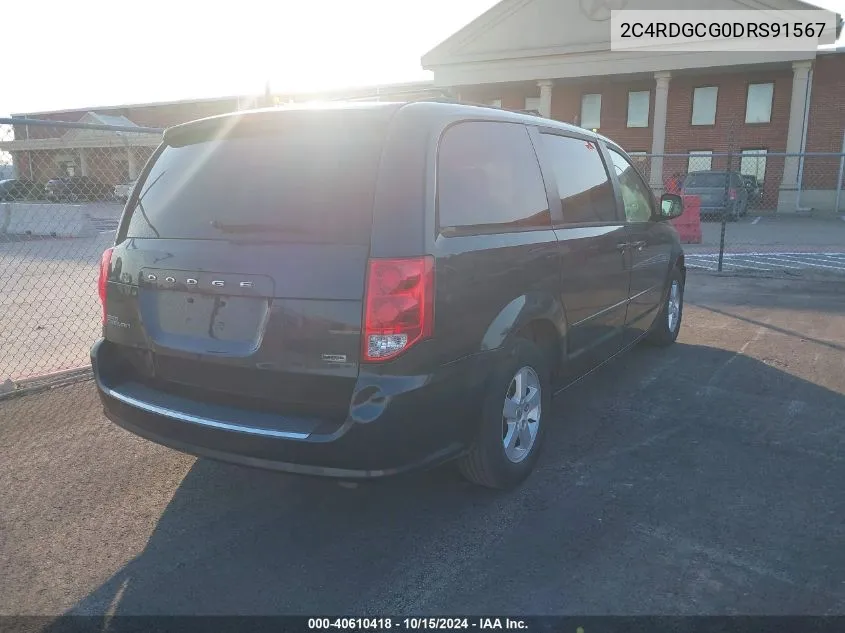 2013 Dodge Grand Caravan Sxt VIN: 2C4RDGCG0DRS91567 Lot: 40610418