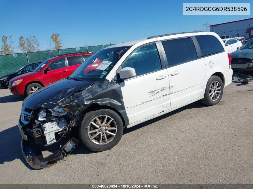 2013 Dodge Grand Caravan Sxt VIN: 2C4RDGCG6DR538596 Lot: 40623494