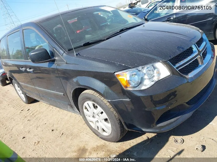 2013 Dodge Grand Caravan Se VIN: 2C4RDGBG9DR765105 Lot: 40626478