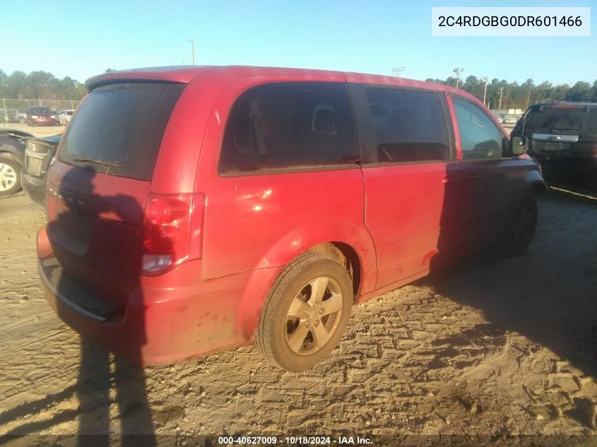 2C4RDGBG0DR601466 2013 Dodge Grand Caravan Se