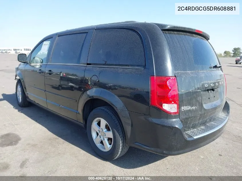 2013 Dodge Grand Caravan Sxt VIN: 2C4RDGCG5DR608881 Lot: 40628120