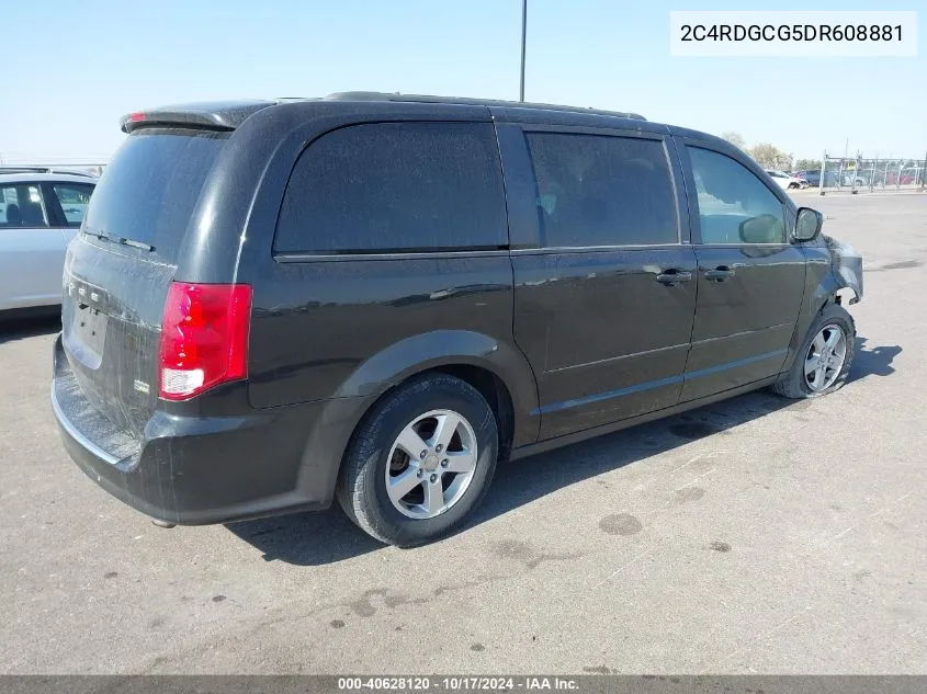 2C4RDGCG5DR608881 2013 Dodge Grand Caravan Sxt