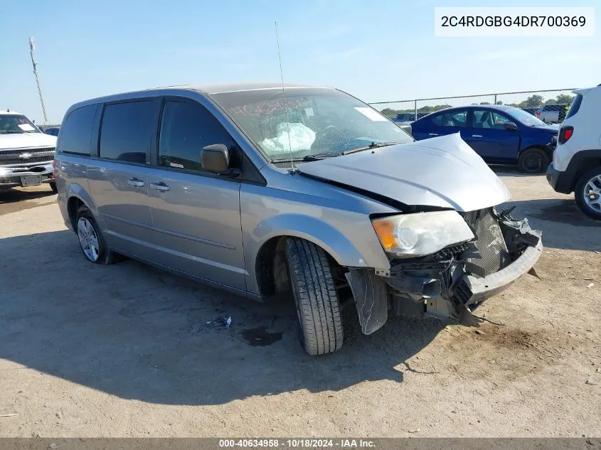 2013 Dodge Grand Caravan Se VIN: 2C4RDGBG4DR700369 Lot: 40634958