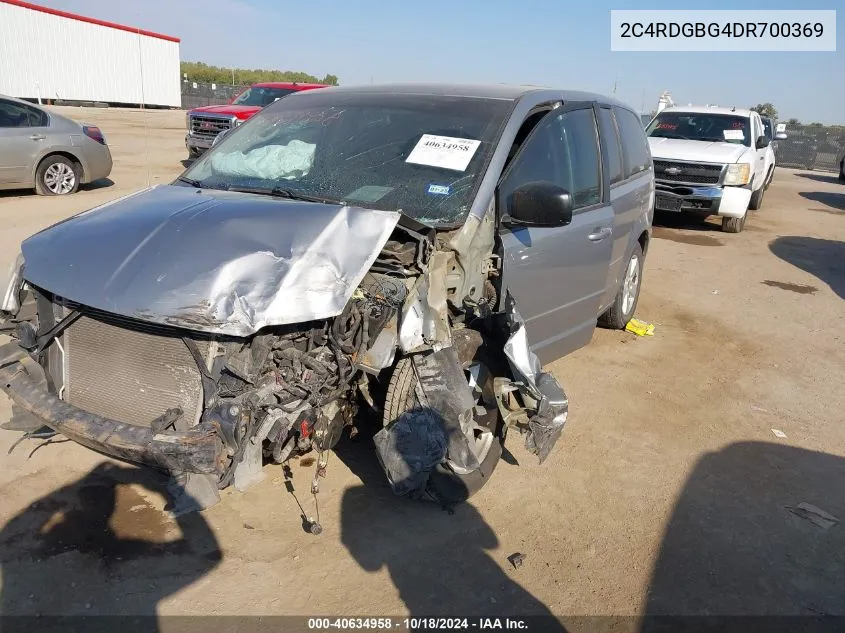 2013 Dodge Grand Caravan Se VIN: 2C4RDGBG4DR700369 Lot: 40634958