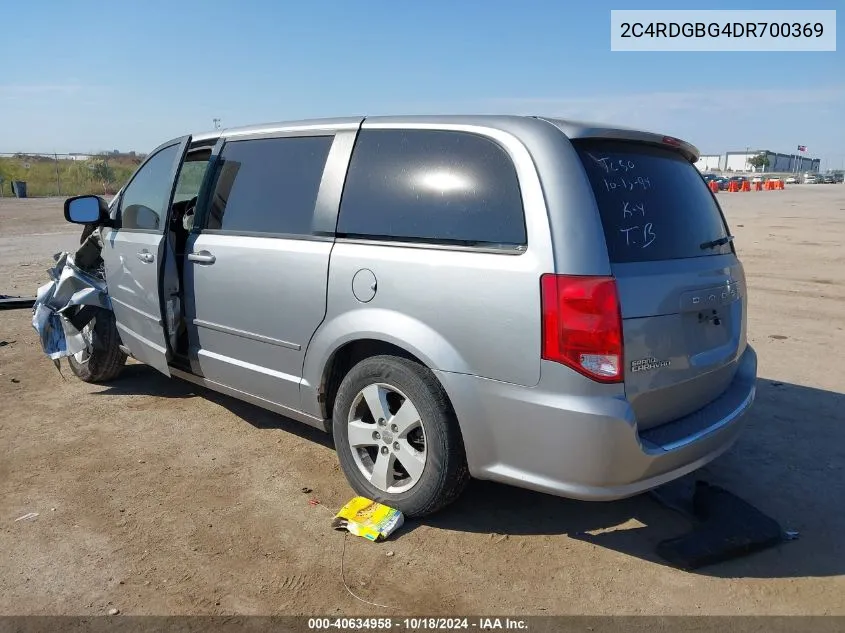 2013 Dodge Grand Caravan Se VIN: 2C4RDGBG4DR700369 Lot: 40634958