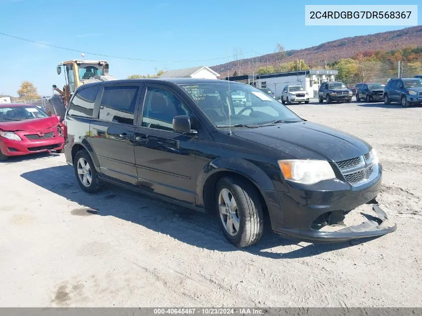 2C4RDGBG7DR568367 2013 Dodge Grand Caravan Se