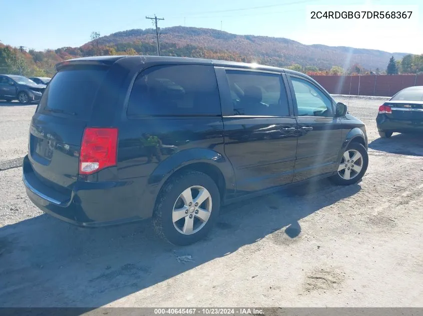 2013 Dodge Grand Caravan Se VIN: 2C4RDGBG7DR568367 Lot: 40645467