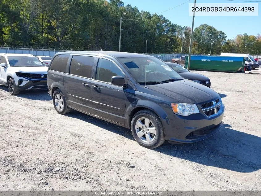 2C4RDGBG4DR644398 2013 Dodge Grand Caravan Se