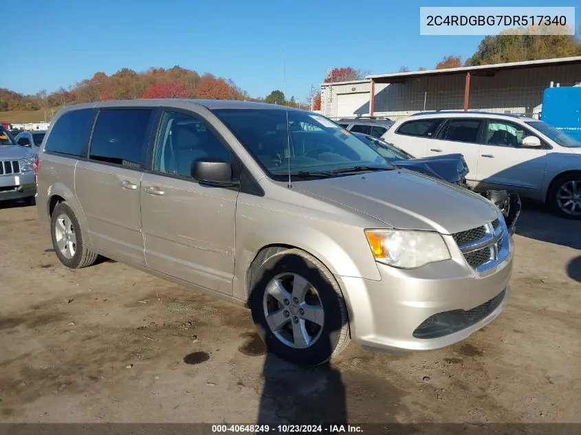 2013 Dodge Grand Caravan Se VIN: 2C4RDGBG7DR517340 Lot: 40648249