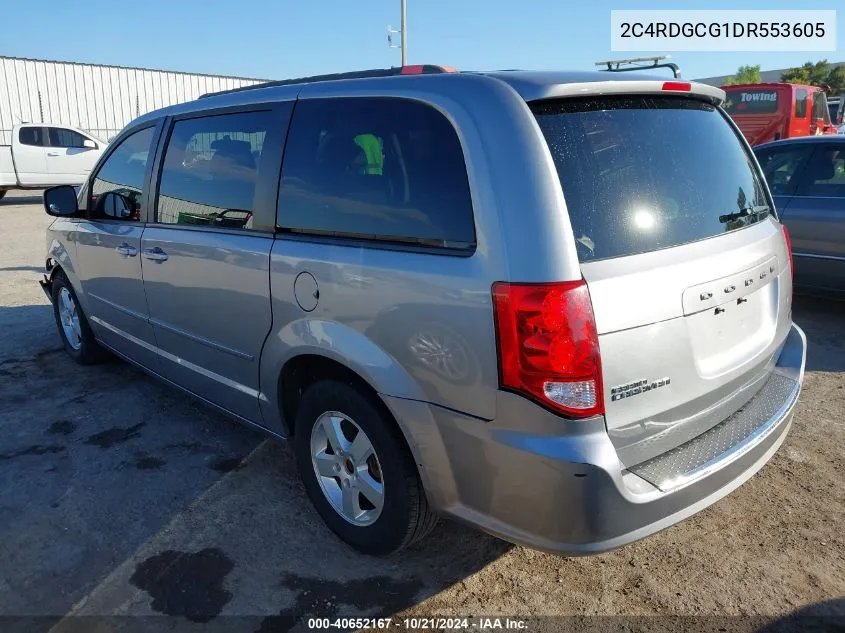 2013 Dodge Grand Caravan Sxt VIN: 2C4RDGCG1DR553605 Lot: 40652167