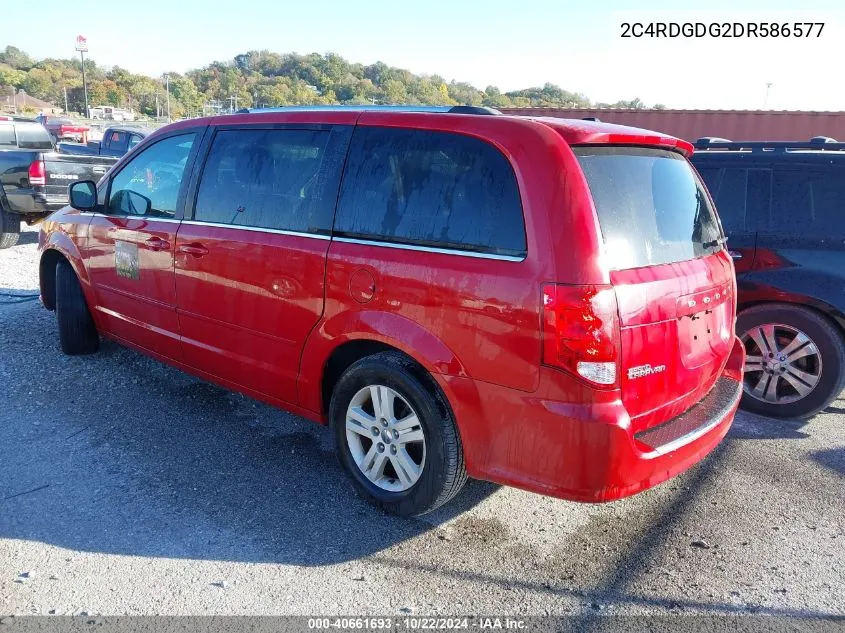 2013 Dodge Grand Caravan Crew VIN: 2C4RDGDG2DR586577 Lot: 40661693