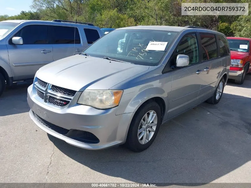 2013 Dodge Grand Caravan Sxt VIN: 2C4RDGCG4DR759372 Lot: 40661702