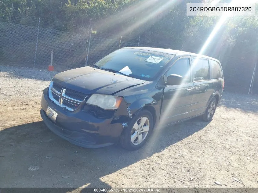 2013 Dodge Grand Caravan Se VIN: 2C4RDGBG5DR807320 Lot: 40665739