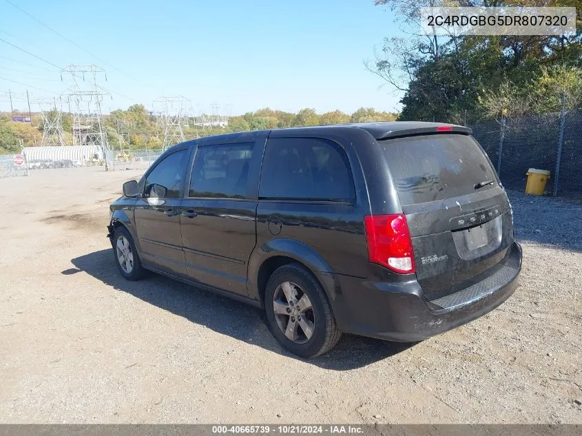 2013 Dodge Grand Caravan Se VIN: 2C4RDGBG5DR807320 Lot: 40665739