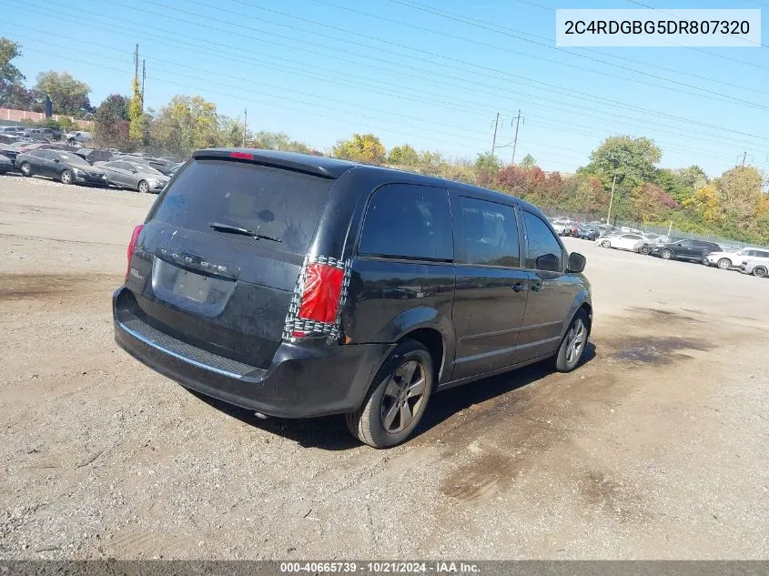 2013 Dodge Grand Caravan Se VIN: 2C4RDGBG5DR807320 Lot: 40665739