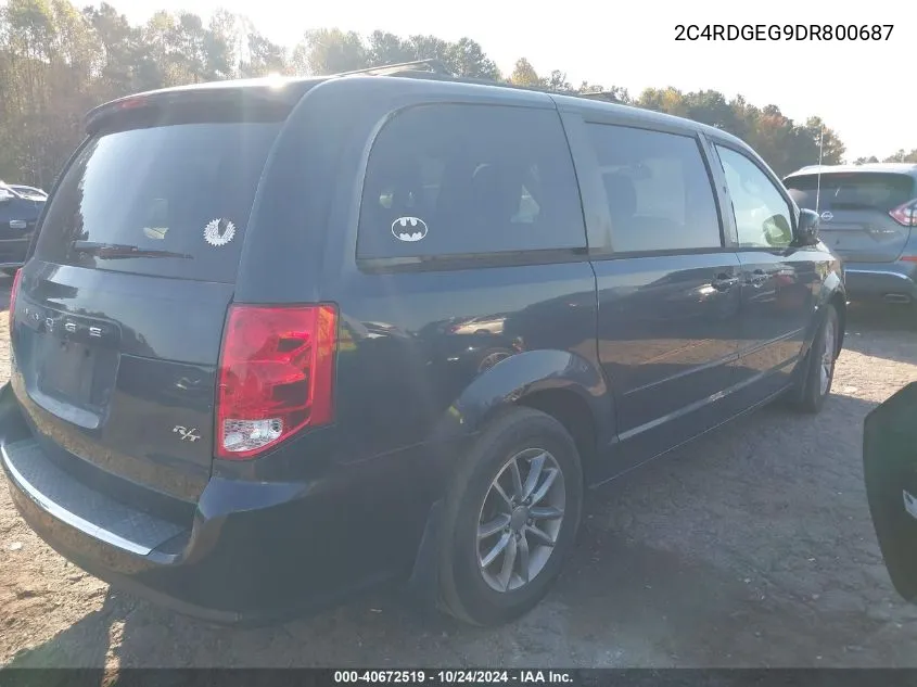 2013 Dodge Grand Caravan R/T VIN: 2C4RDGEG9DR800687 Lot: 40672519