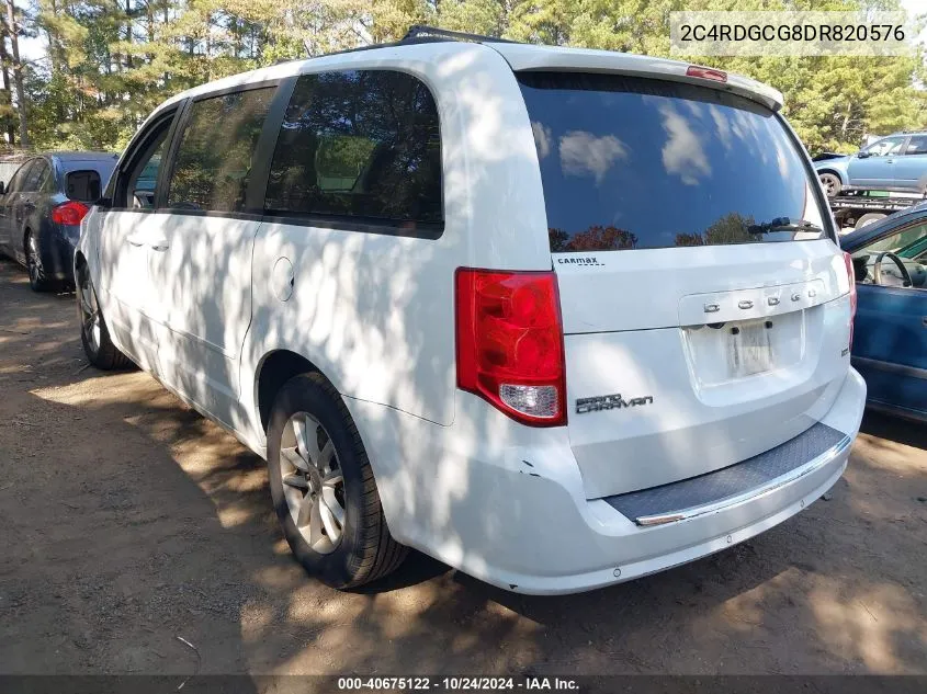 2013 Dodge Grand Caravan Sxt VIN: 2C4RDGCG8DR820576 Lot: 40675122