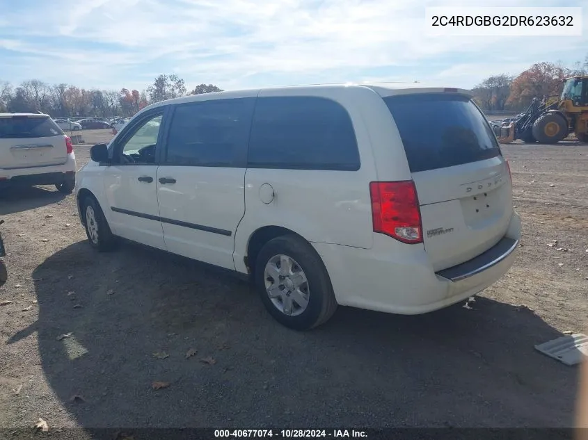 2013 Dodge Grand Caravan American Value Pkg VIN: 2C4RDGBG2DR623632 Lot: 40677074