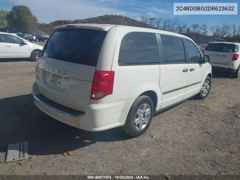 2013 Dodge Grand Caravan American Value Pkg VIN: 2C4RDGBG2DR623632 Lot: 40677074