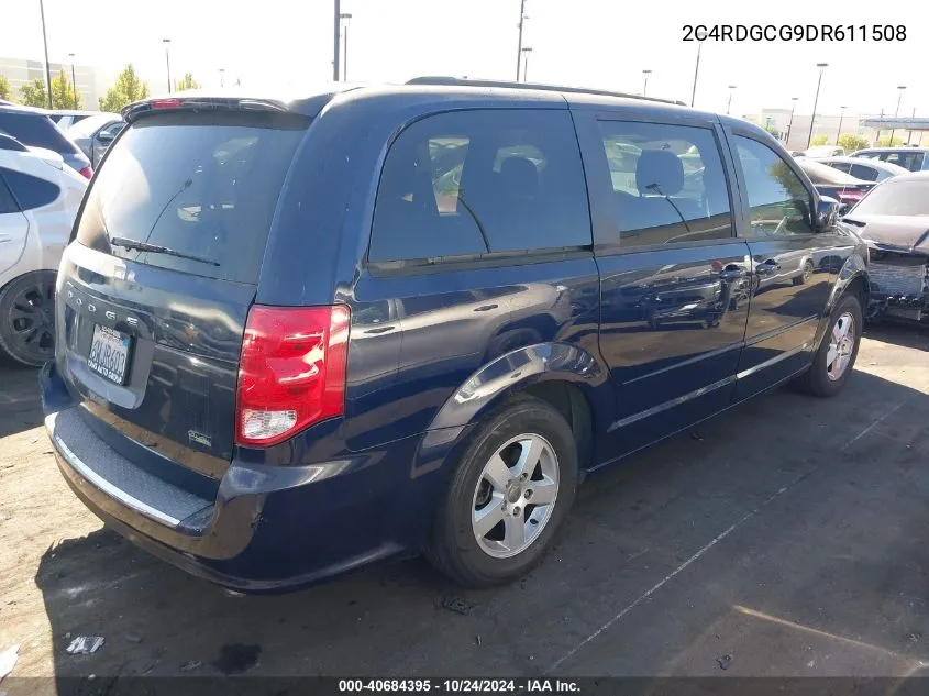 2013 Dodge Grand Caravan Sxt VIN: 2C4RDGCG9DR611508 Lot: 40684395