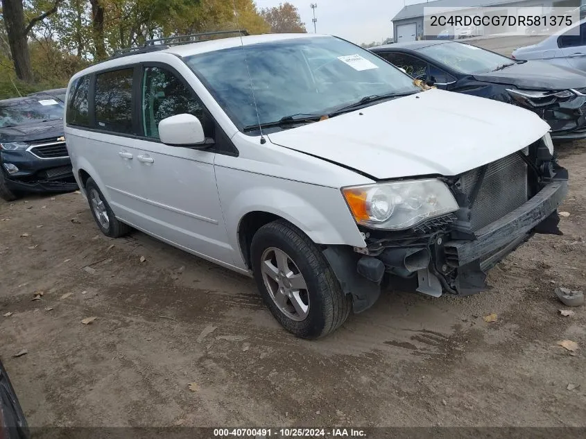 2013 Dodge Grand Caravan Sxt VIN: 2C4RDGCG7DR581375 Lot: 40700491