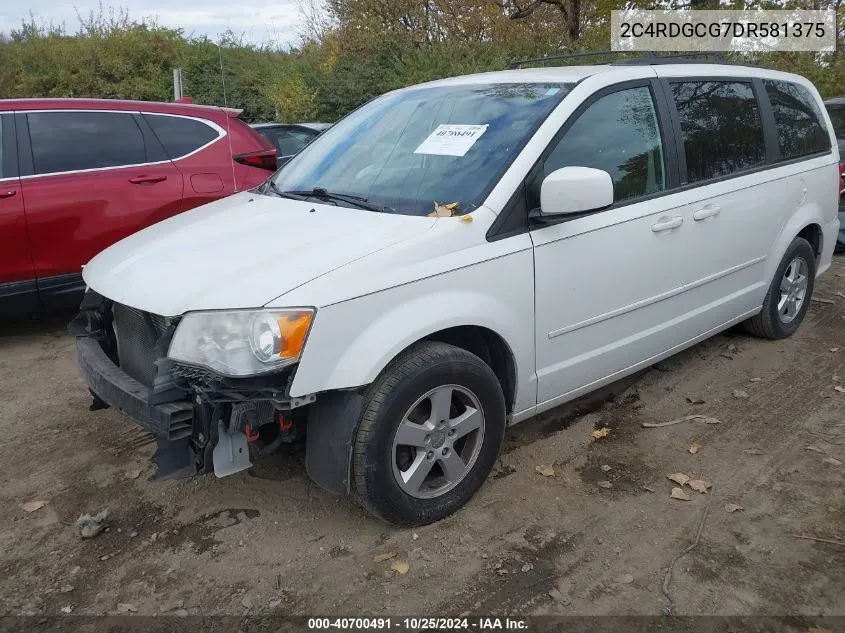 2013 Dodge Grand Caravan Sxt VIN: 2C4RDGCG7DR581375 Lot: 40700491