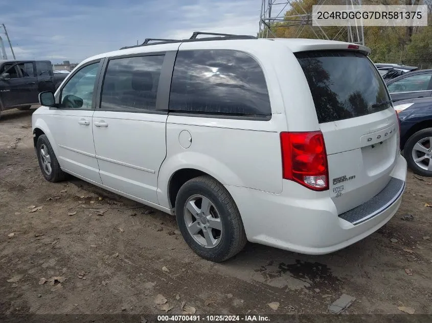 2013 Dodge Grand Caravan Sxt VIN: 2C4RDGCG7DR581375 Lot: 40700491