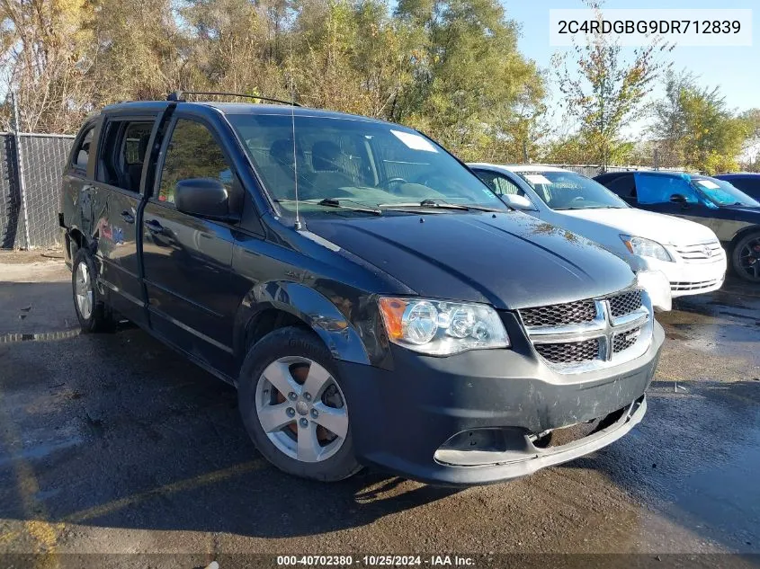 2013 Dodge Grand Caravan Se VIN: 2C4RDGBG9DR712839 Lot: 40702380