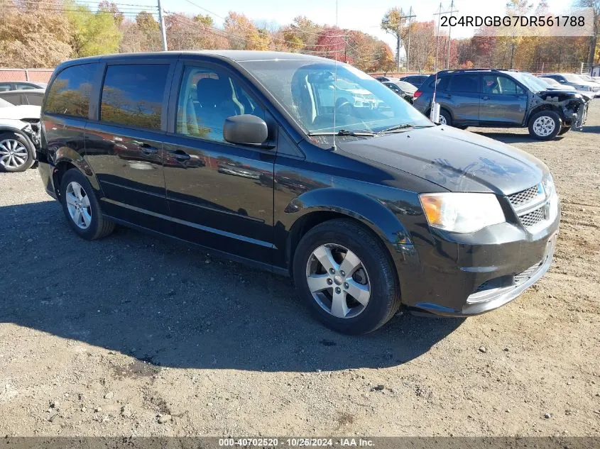 2013 Dodge Grand Caravan Se VIN: 2C4RDGBG7DR561788 Lot: 40702520