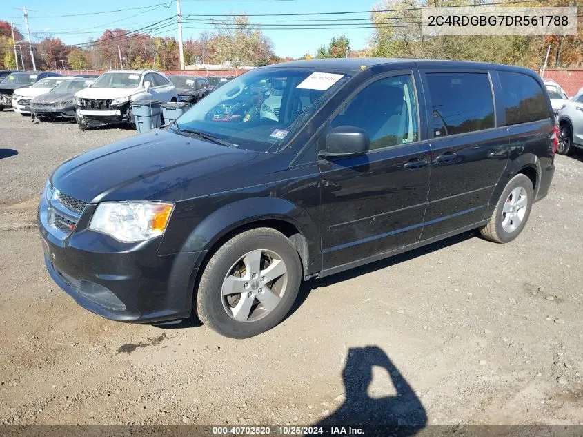 2013 Dodge Grand Caravan Se VIN: 2C4RDGBG7DR561788 Lot: 40702520