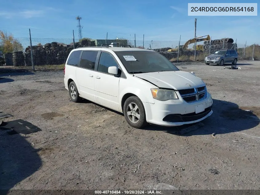 2013 Dodge Grand Caravan Sxt VIN: 2C4RDGCG6DR654168 Lot: 40710454