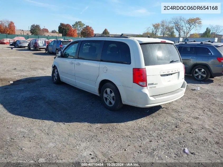 2013 Dodge Grand Caravan Sxt VIN: 2C4RDGCG6DR654168 Lot: 40710454