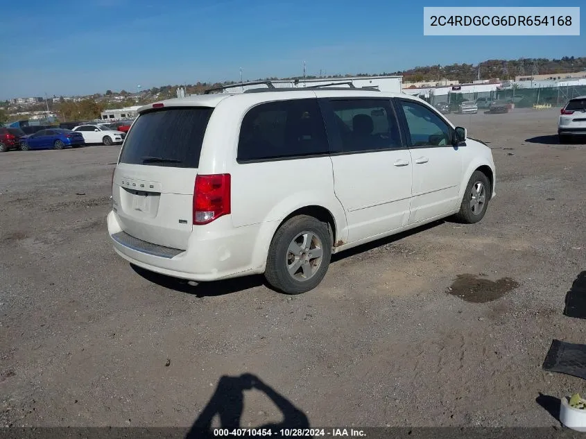 2013 Dodge Grand Caravan Sxt VIN: 2C4RDGCG6DR654168 Lot: 40710454