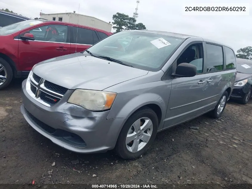 2013 Dodge Grand Caravan Se VIN: 2C4RDGBG2DR660292 Lot: 40714965