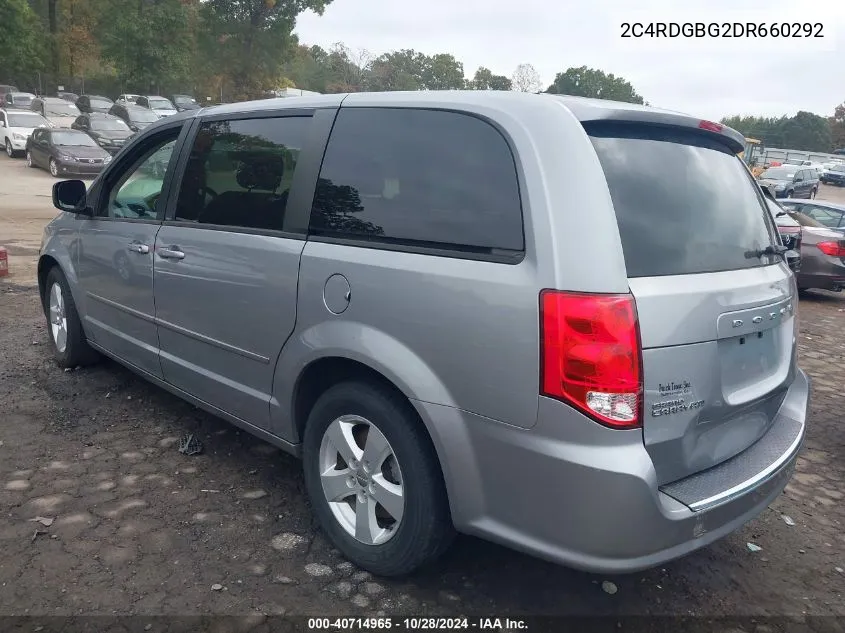 2013 Dodge Grand Caravan Se VIN: 2C4RDGBG2DR660292 Lot: 40714965