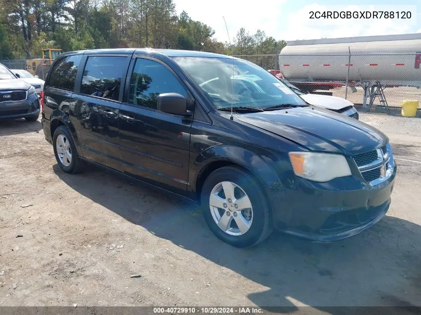 2013 Dodge Grand Caravan Se VIN: 2C4RDGBGXDR788120 Lot: 40729910