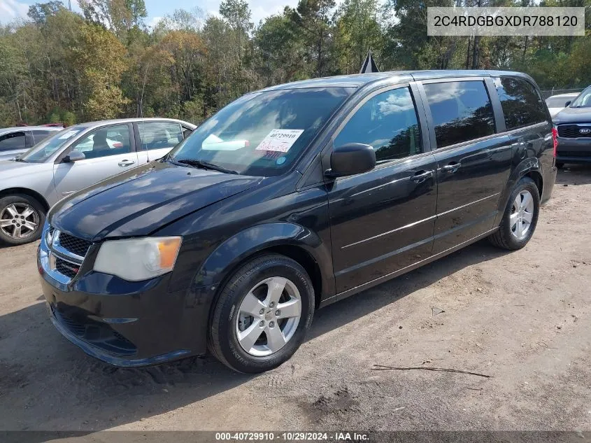 2013 Dodge Grand Caravan Se VIN: 2C4RDGBGXDR788120 Lot: 40729910