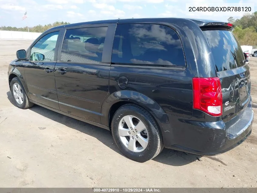 2013 Dodge Grand Caravan Se VIN: 2C4RDGBGXDR788120 Lot: 40729910